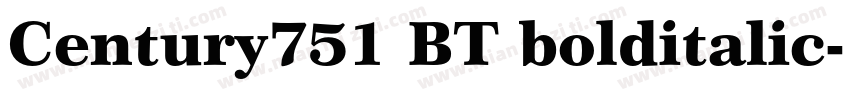 Century751 BT bolditalic字体转换